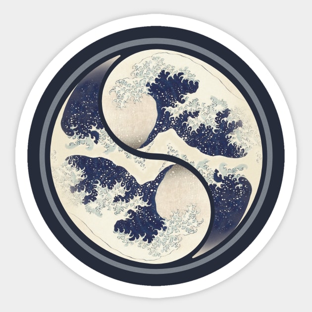 Yin Yang Waves Sticker by Artizan